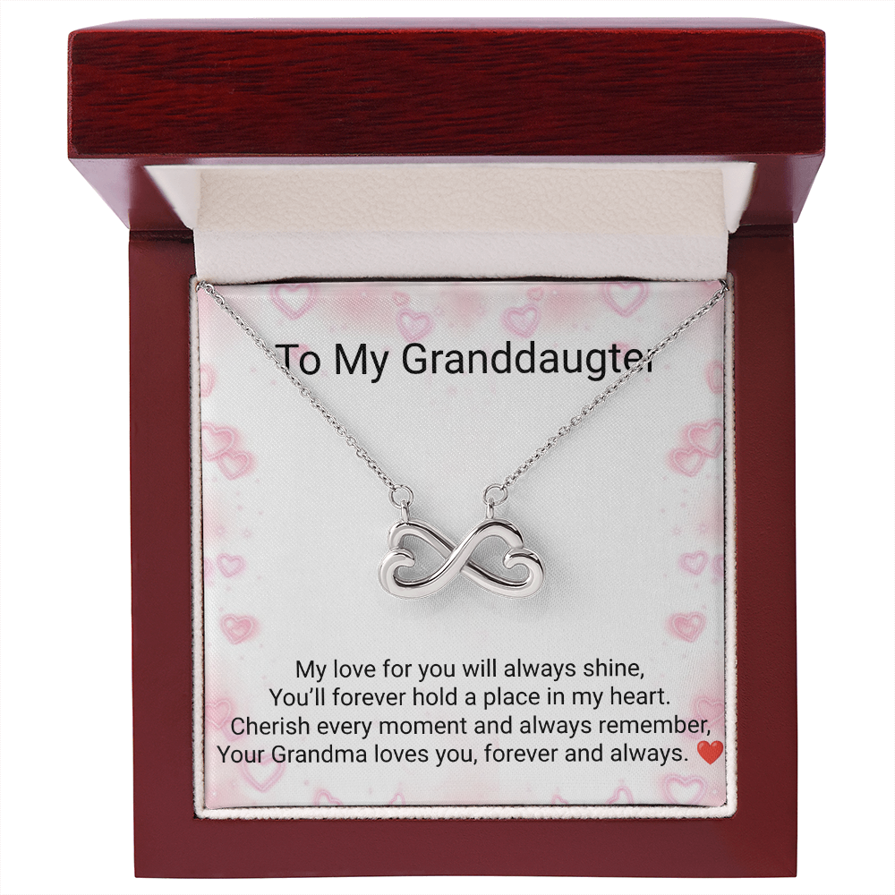 Granddaughter Endless Love Necklace – Heartfelt Gift from Grandma