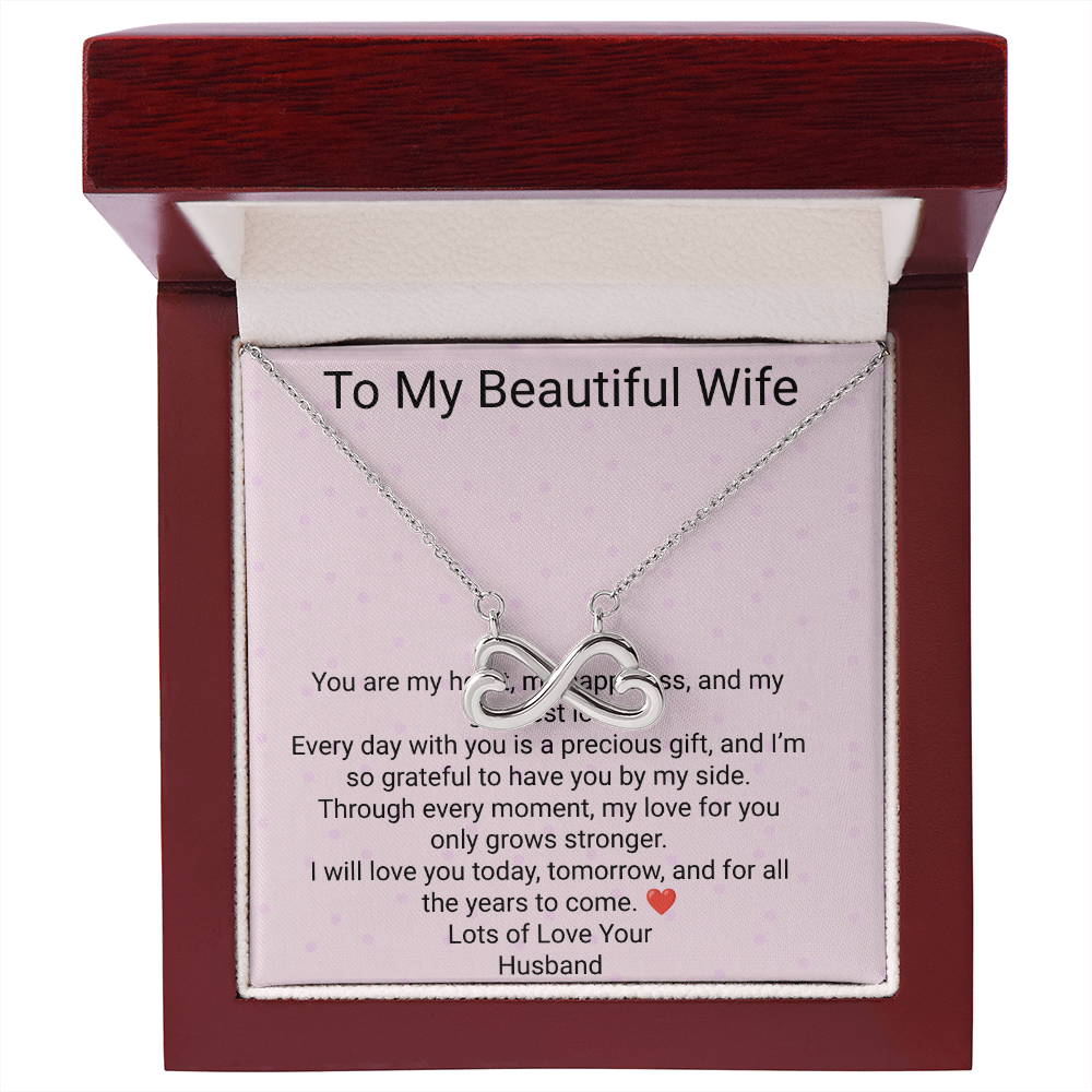 Wife Gift Endless Love Necklace – Romantic Jewellery Gift for Her