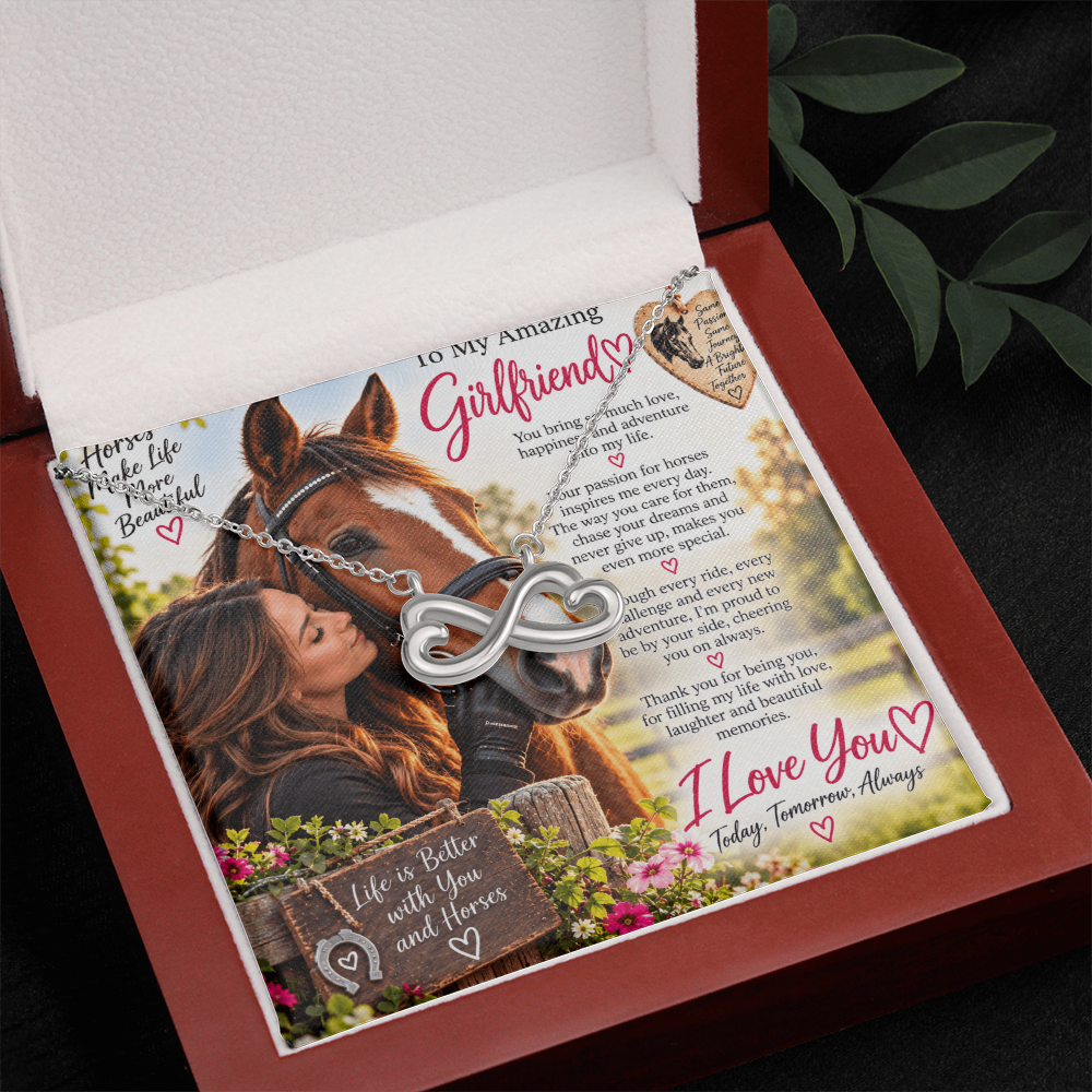 Girlfriend Gift Endless Love Necklace – Romantic Gift for Her