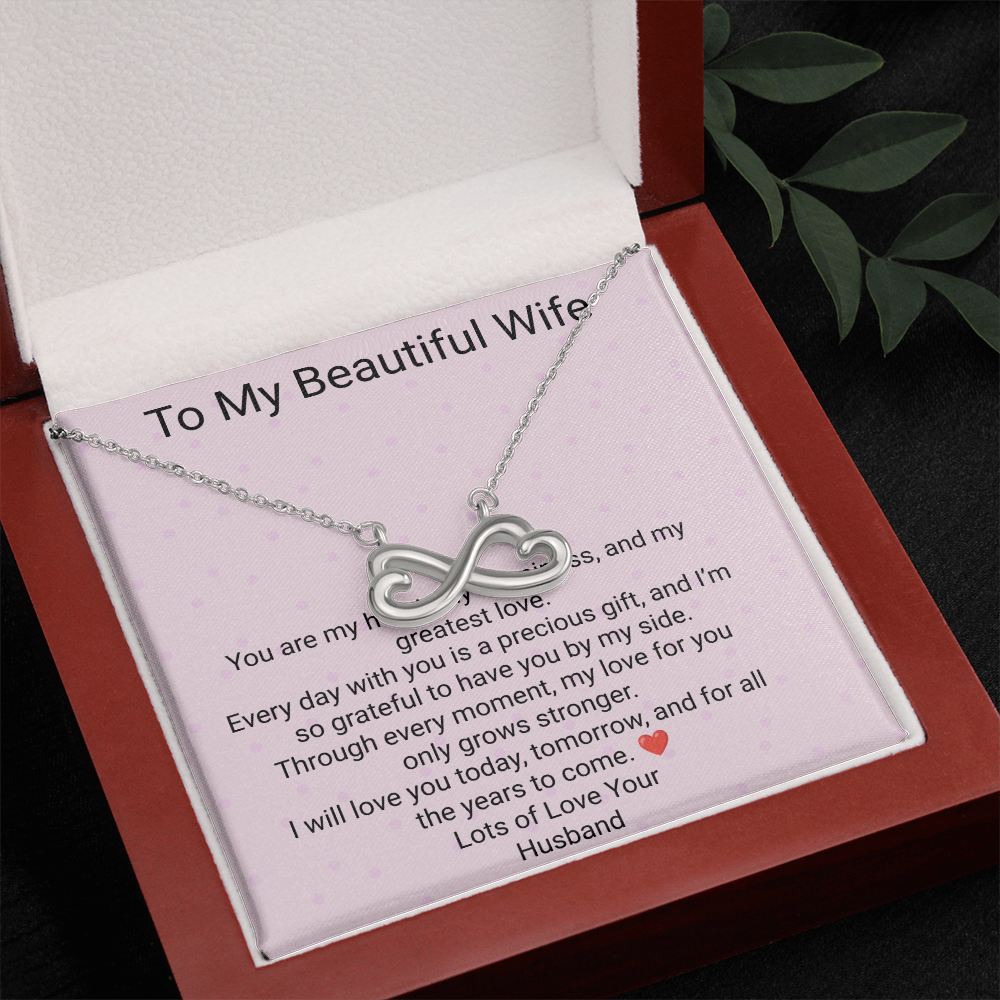 Wife Gift Endless Love Necklace – Romantic Jewellery Gift for Her