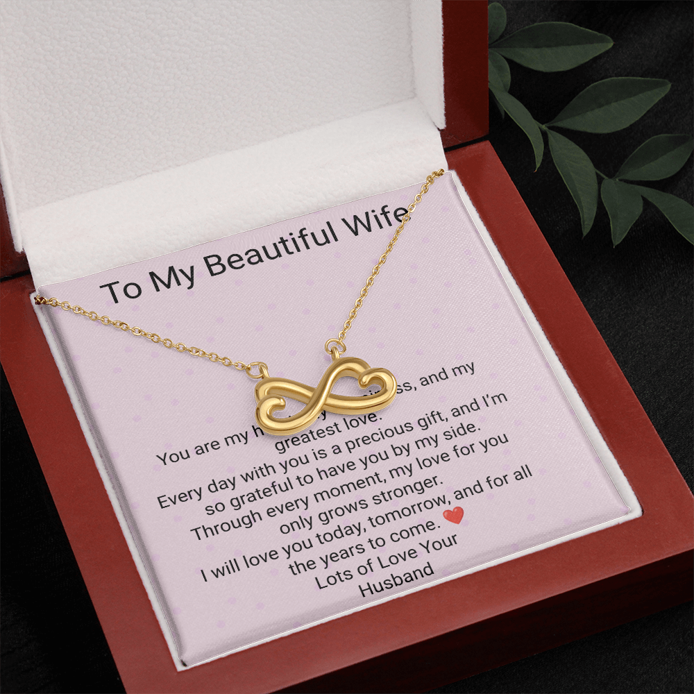 Wife Gift Endless Love Necklace – Romantic Jewellery Gift for Her
