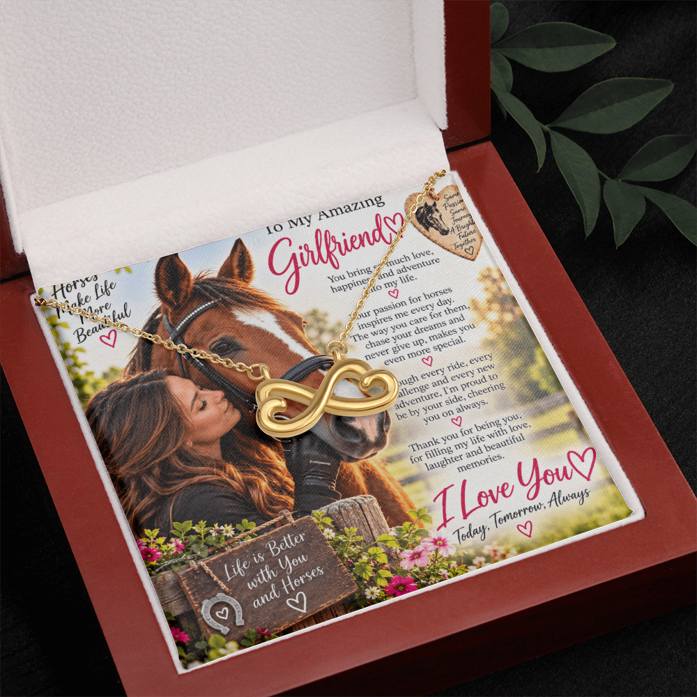 Girlfriend Gift Endless Love Necklace – Romantic Gift for Her