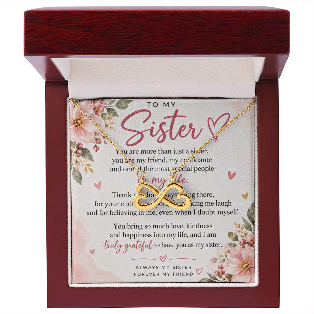 Sister Gift Endless Love Necklace – A Heartfelt Gift for Her