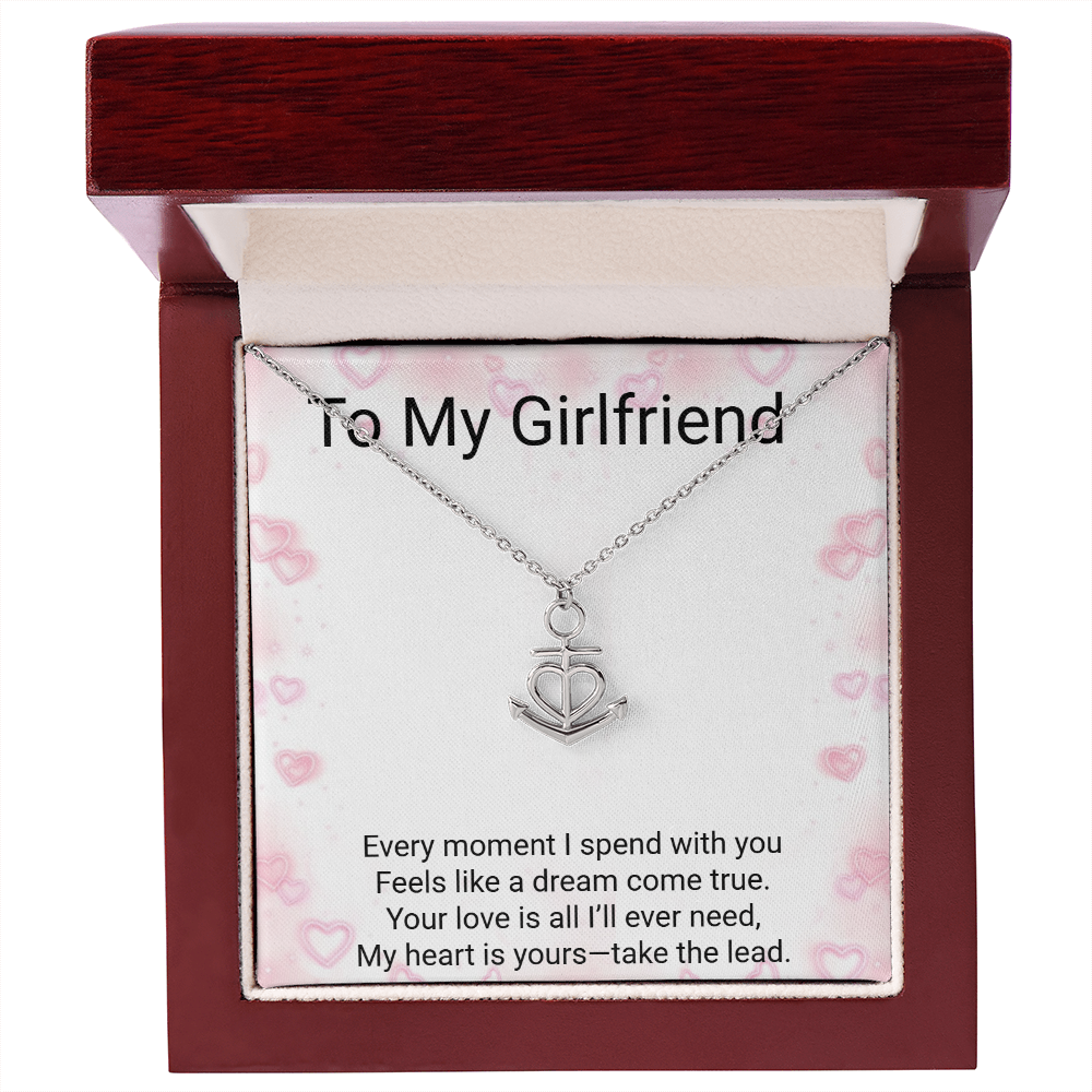 Girlfriend Gift Anchor Pendant Necklace – Meaningful Romantic Jewellery