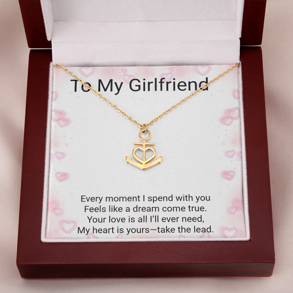 Girlfriend Gift Anchor Pendant Necklace – Meaningful Romantic Jewellery