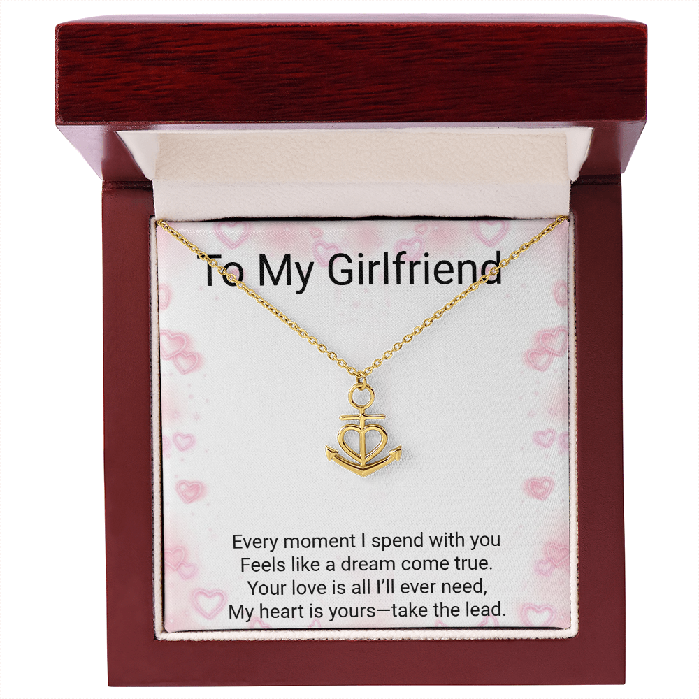 Girlfriend Gift Anchor Pendant Necklace – Meaningful Romantic Jewellery