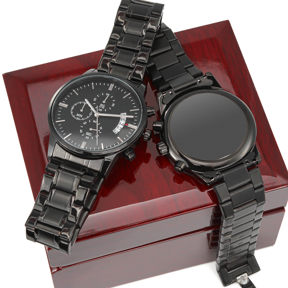 Grandson Gift Engraved Watch – Personalised Message Keepsake for Him