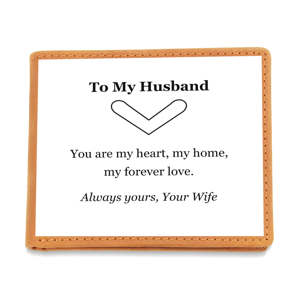 Personalised Leather Wallet for Husband – Meaningful Gift from Wife