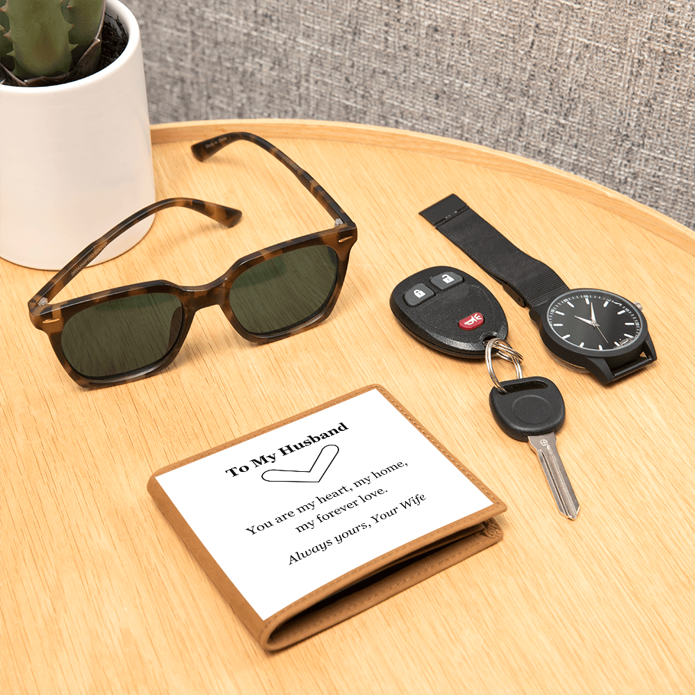 Personalised Leather Wallet for Husband – Meaningful Gift from Wife