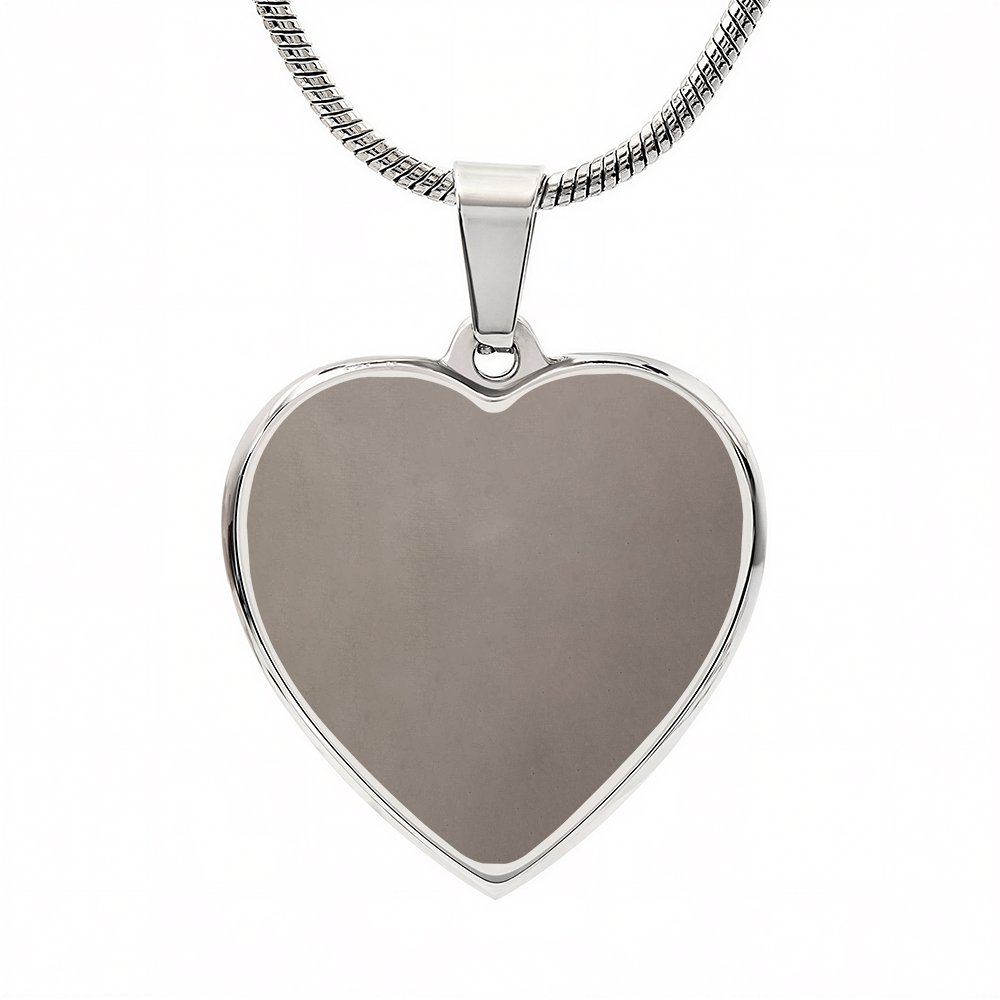 Mother Gift Engraved Heart Necklace – Personalised Jewellery for Mum