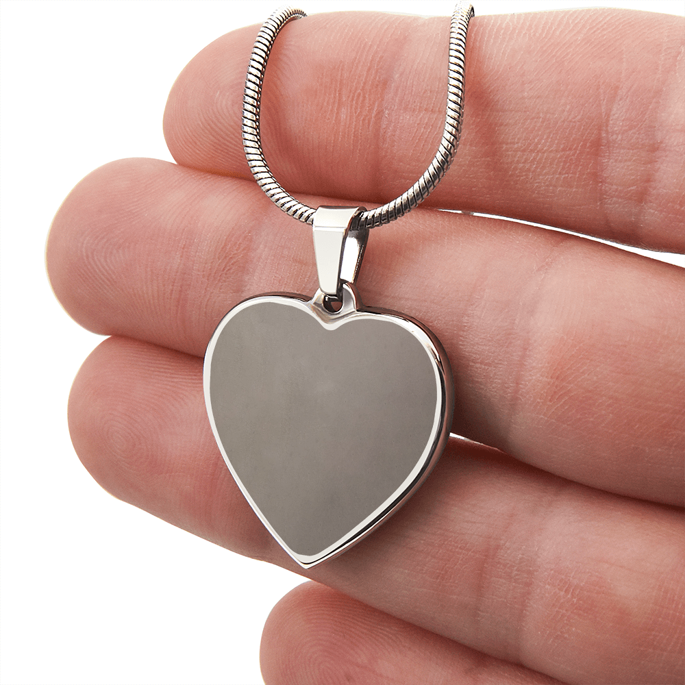 Mother Gift Engraved Heart Necklace – Personalised Jewellery for Mum