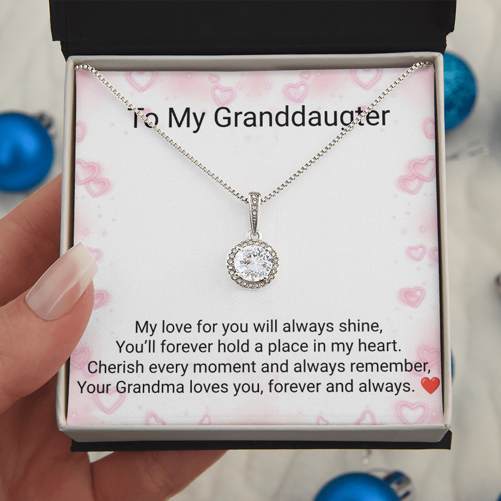 Granddaughter Eternal Hope Necklace – Heartfelt Gift from Grandma