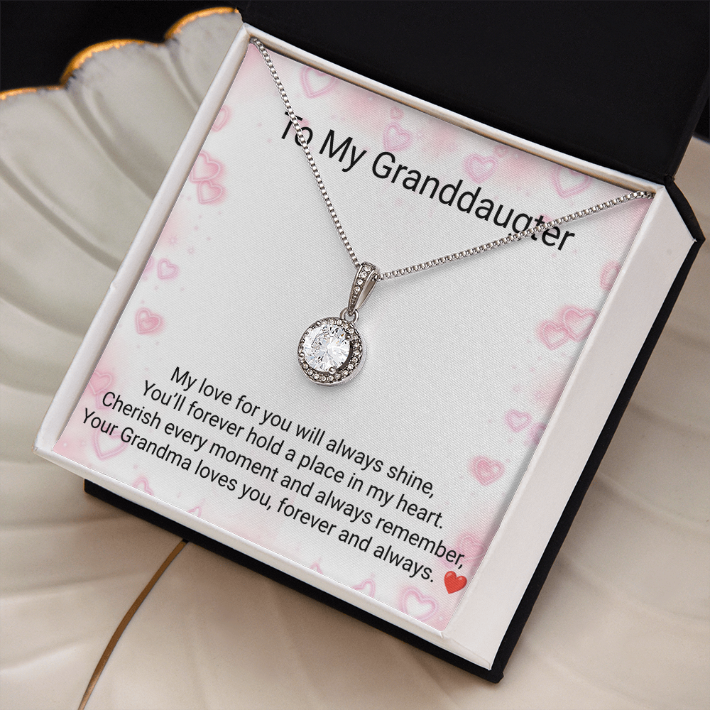 Granddaughter Eternal Hope Necklace – Heartfelt Gift from Grandma