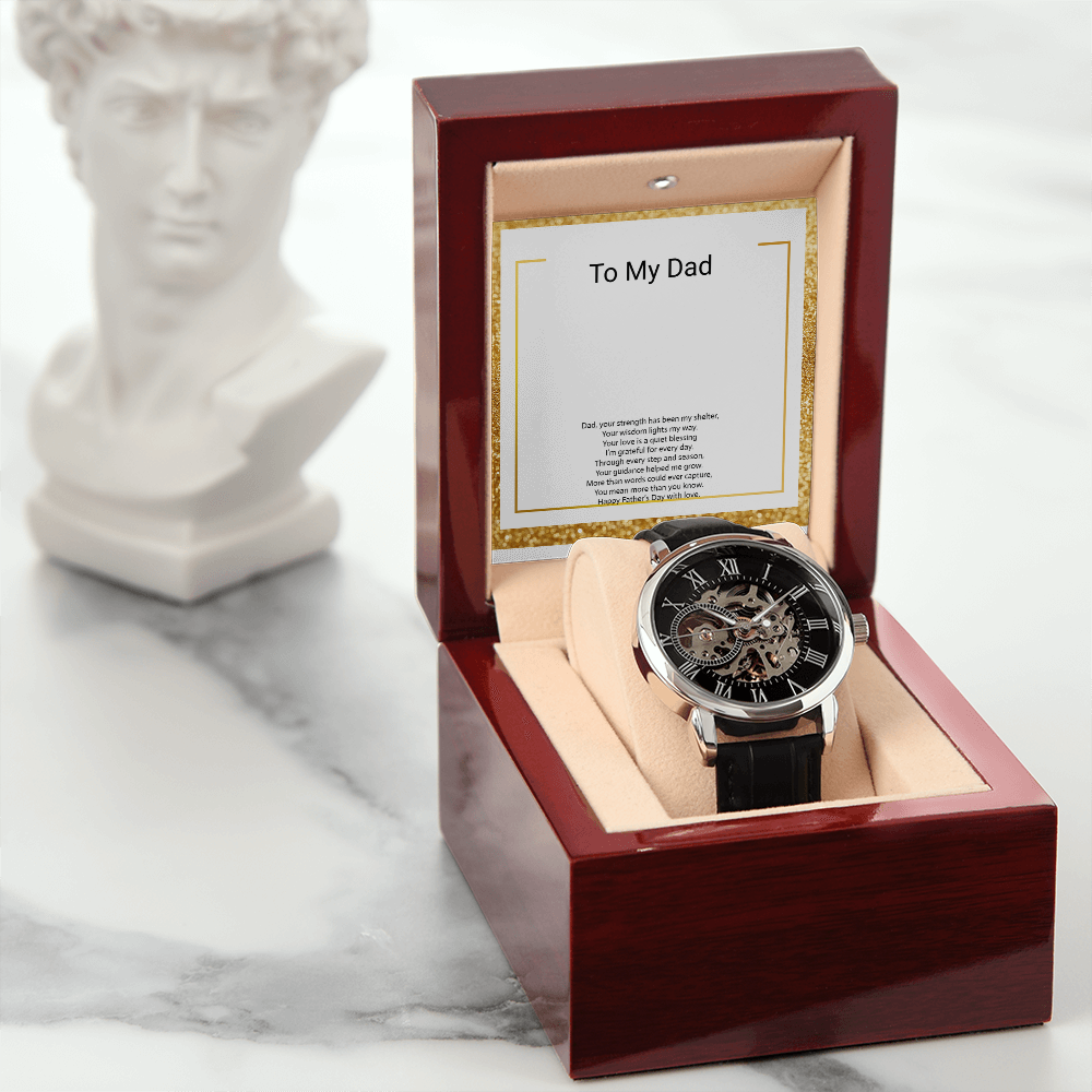 Men's Open Work Watch – Stylish Father's Day Gift for Dad or Son