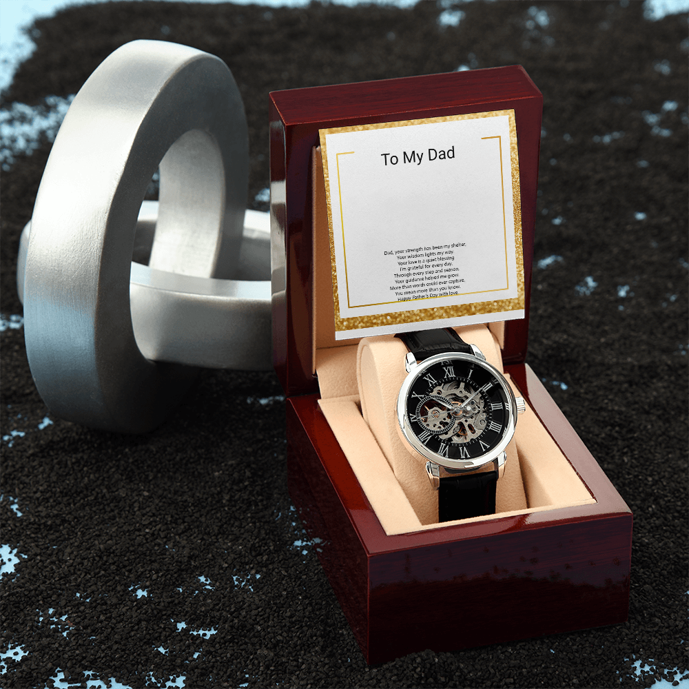 Men's Open Work Watch – Stylish Father's Day Gift for Dad or Son