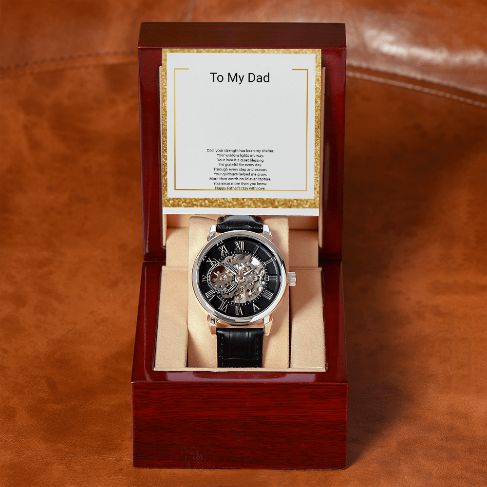 Men's Open Work Watch – Stylish Father's Day Gift for Dad or Son