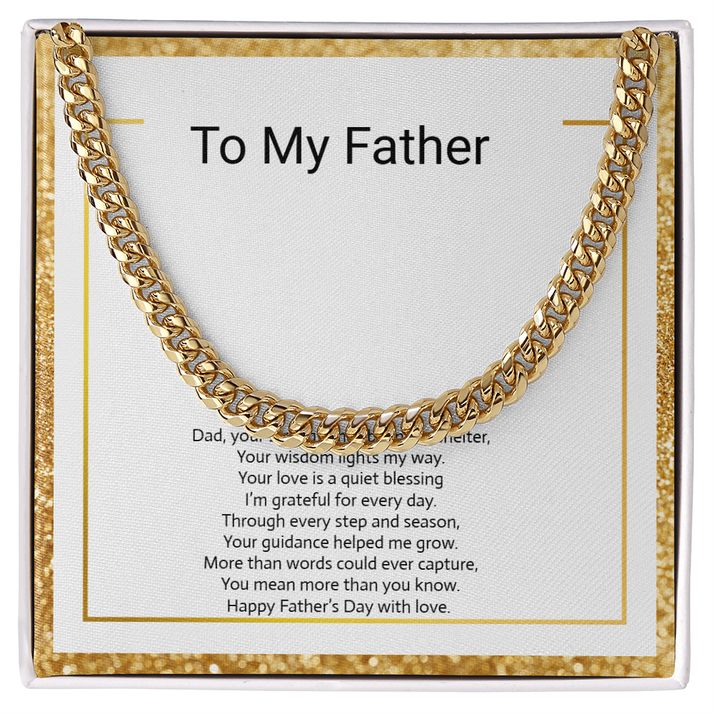 Father's Day Gift  Cuban Link Chain