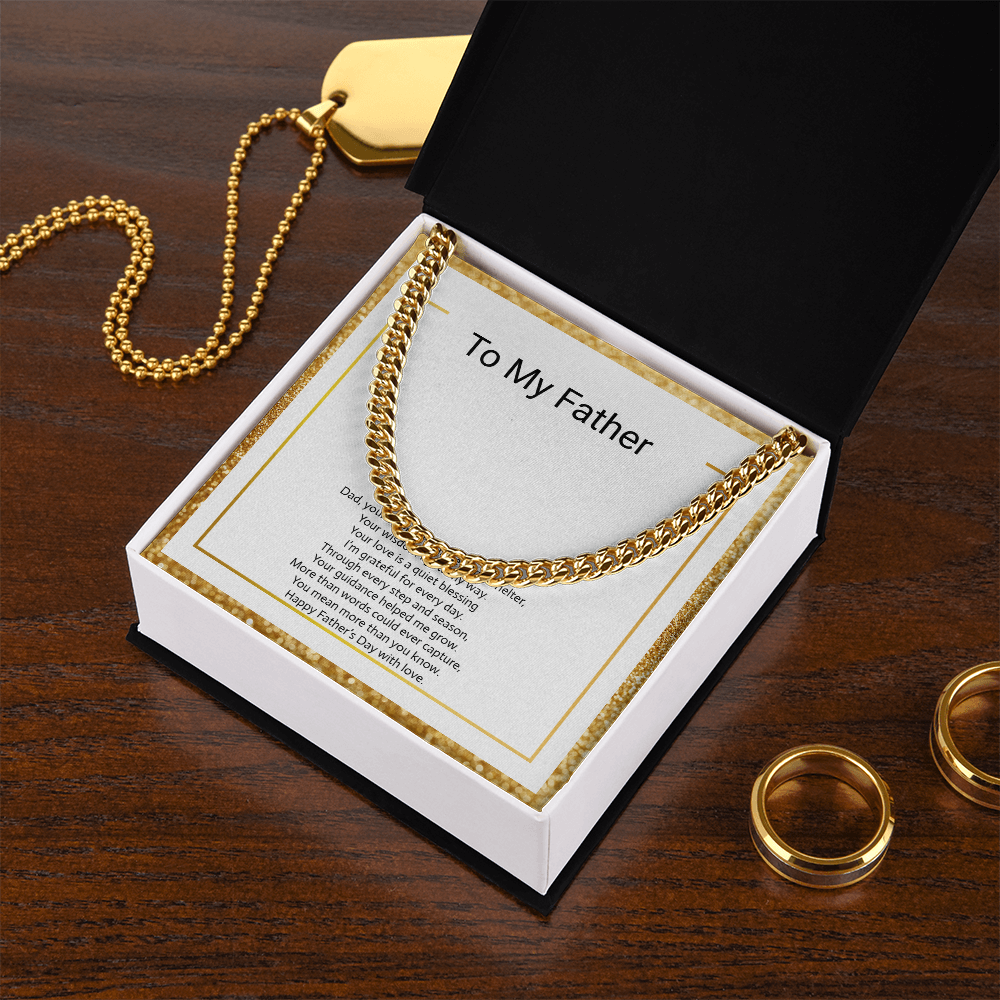 Father's Day Gift  Cuban Link Chain