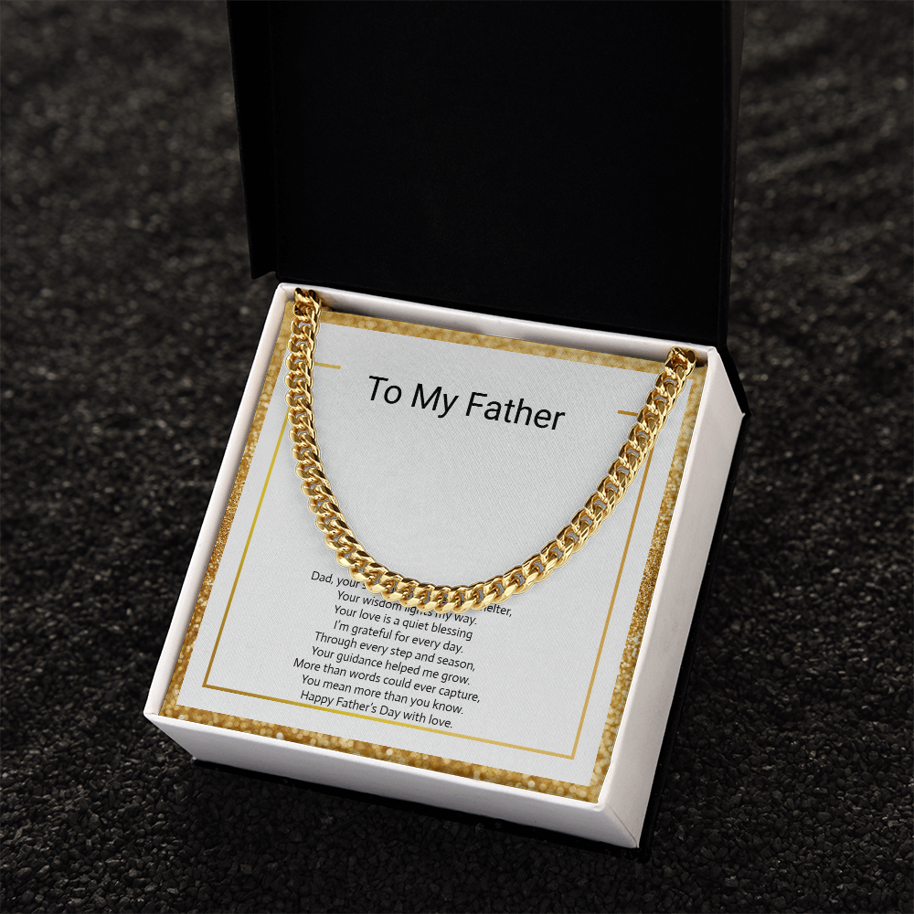 Father's Day Gift  Cuban Link Chain