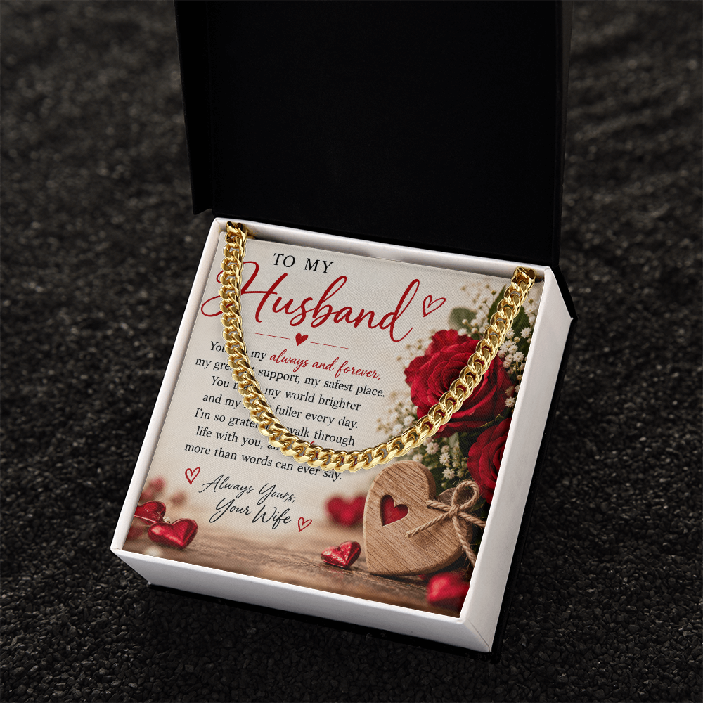 Cuban Link Chain for Husband – Stylish Jewellery Gift from Wife