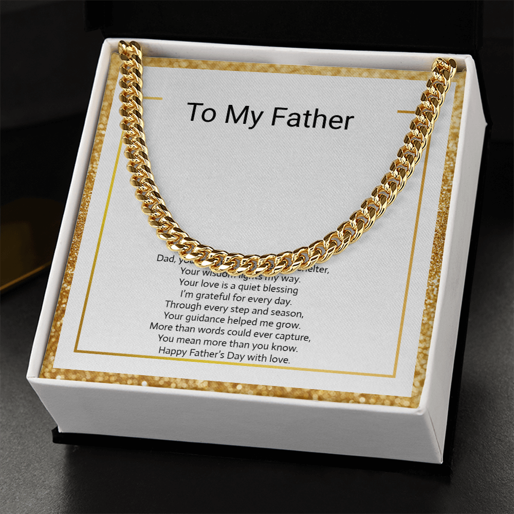 Father's Day Gift  Cuban Link Chain