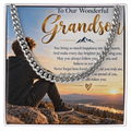 Grandson Gift Cuban Link Chain – Stylish Personalised Necklace for Him