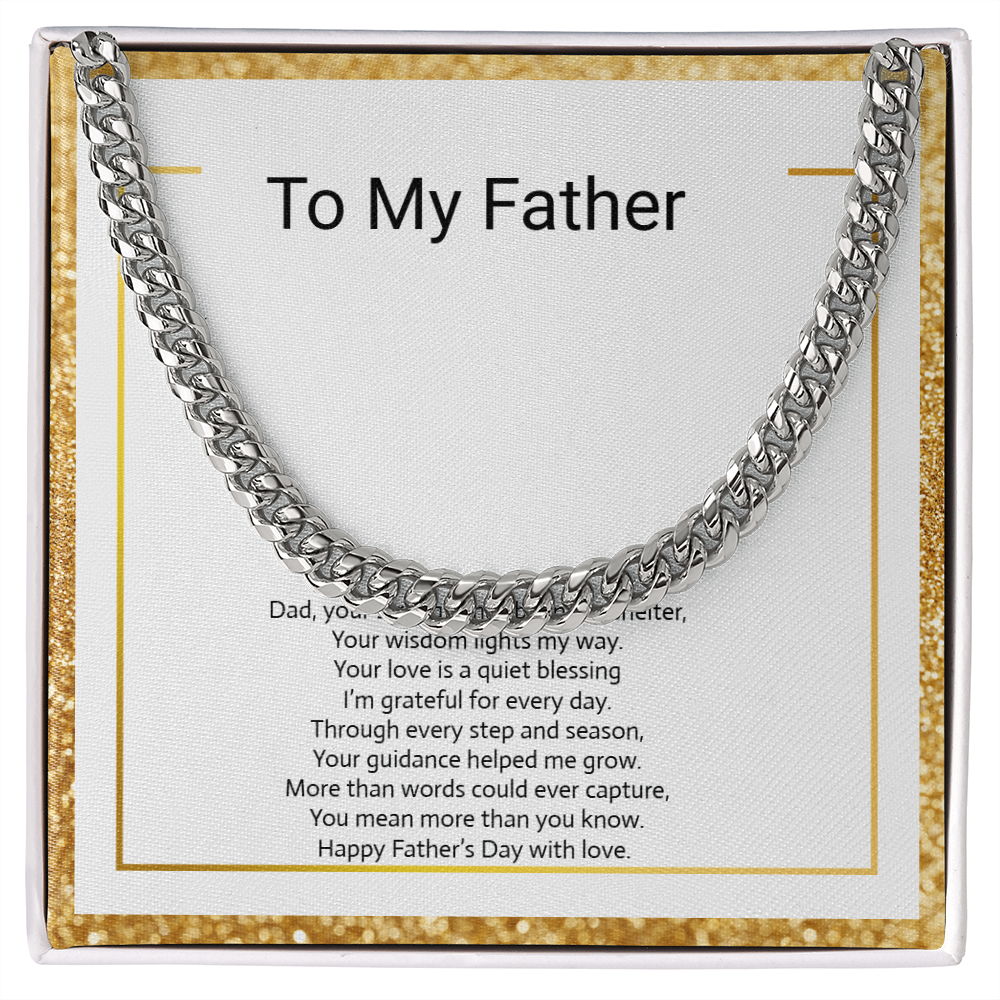 Father's Day Gift  Cuban Link Chain