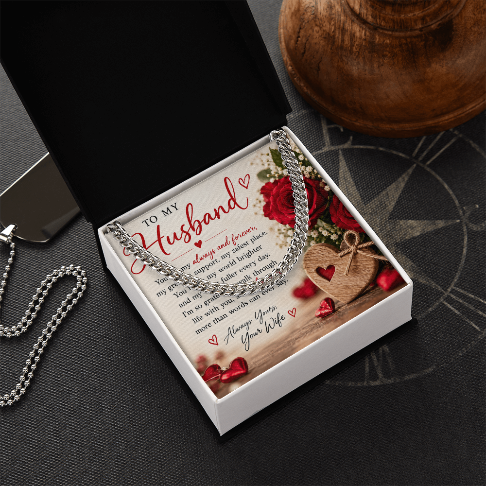 Cuban Link Chain for Husband – Stylish Jewellery Gift from Wife