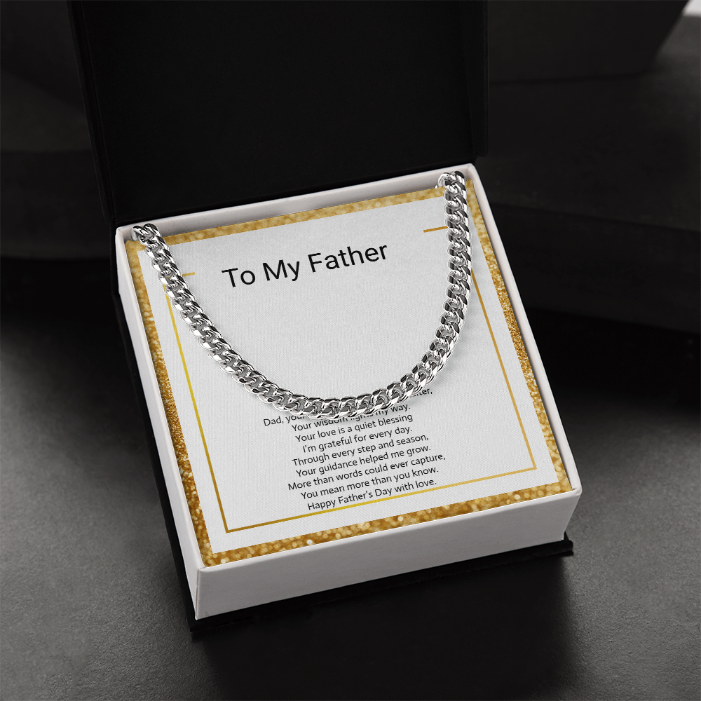 Father's Day Gift  Cuban Link Chain