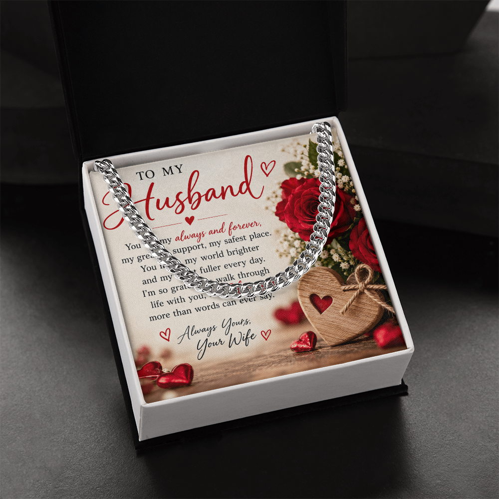 Cuban Link Chain for Husband – Stylish Jewellery Gift from Wife