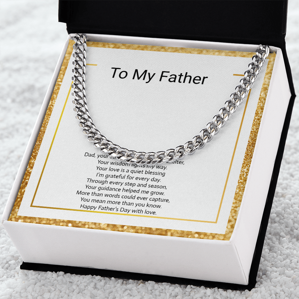 Father's Day Gift  Cuban Link Chain