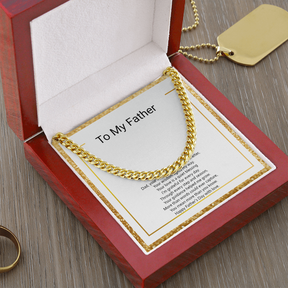 Father's Day Gift  Cuban Link Chain