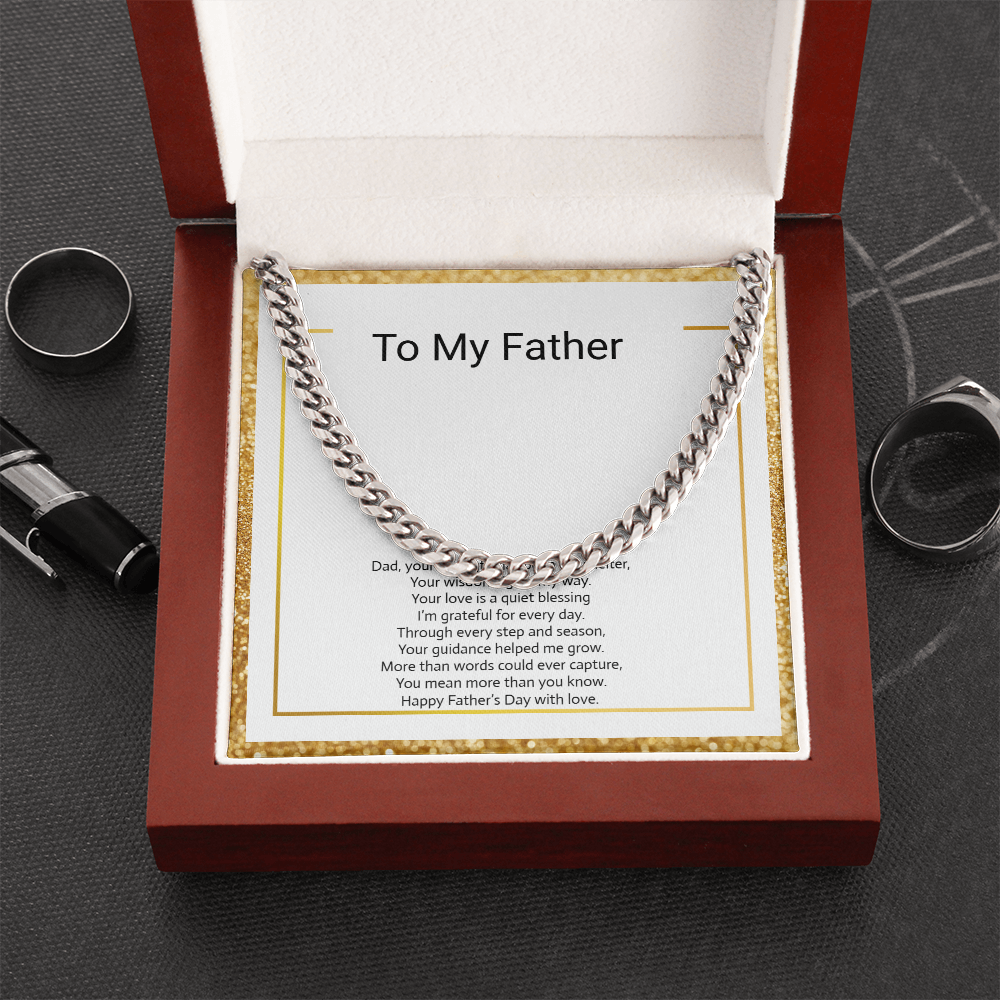 Father's Day Gift  Cuban Link Chain