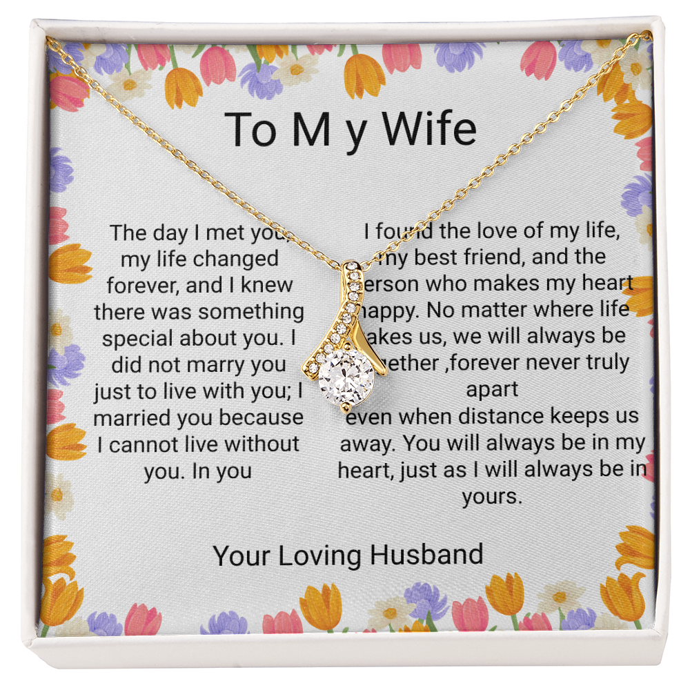 Wife Anniversary & Birthday Gift – Romantic Forever Love Necklace | Heartfelt Gift for Your wife
