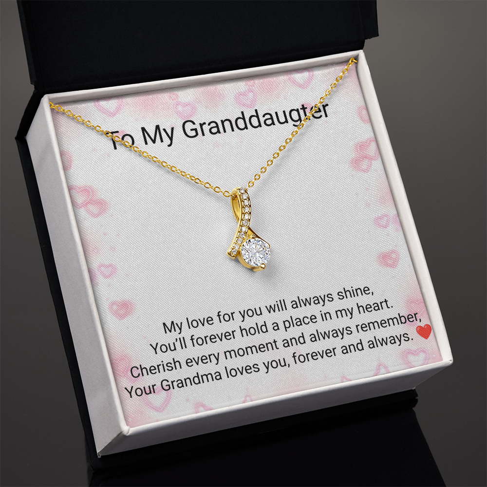 Granddaughter Alluring Beauty Necklace – Heartfelt Gift from Grandma