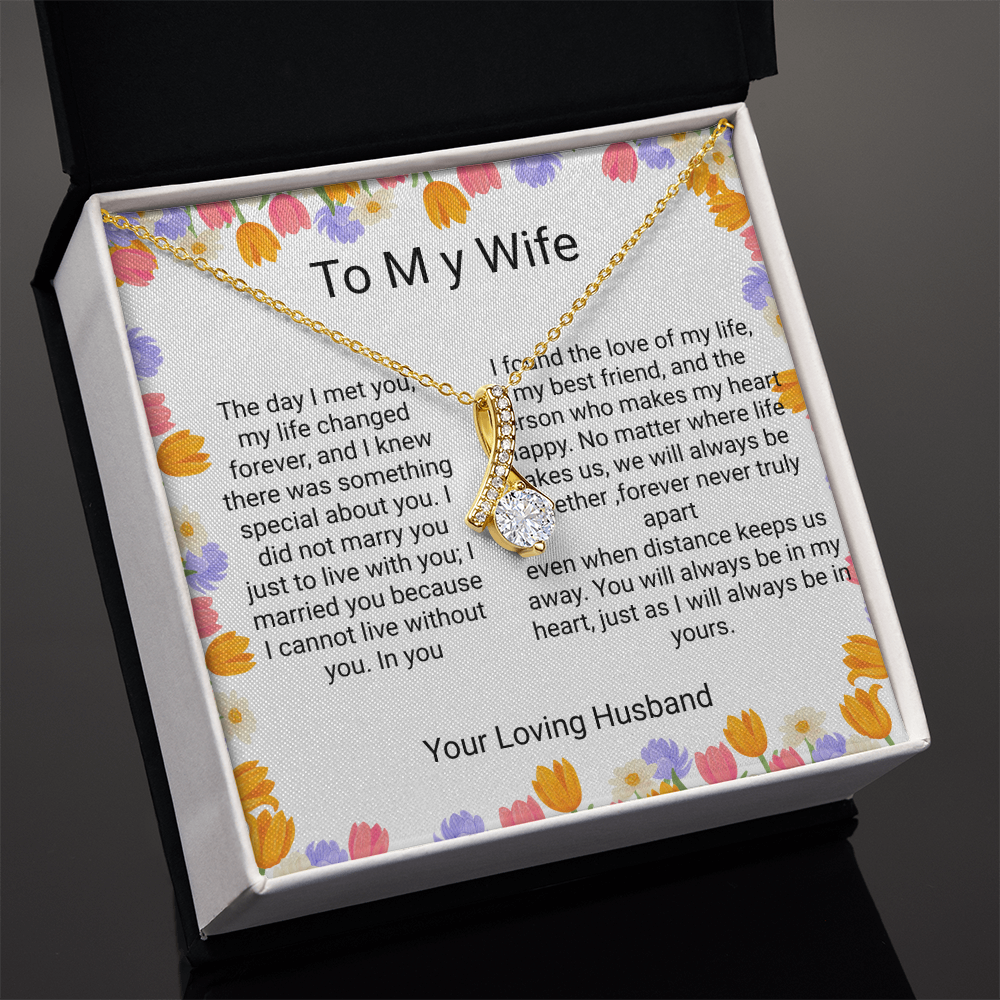 Wife Anniversary & Birthday Gift – Romantic Forever Love Necklace | Heartfelt Gift for Your wife