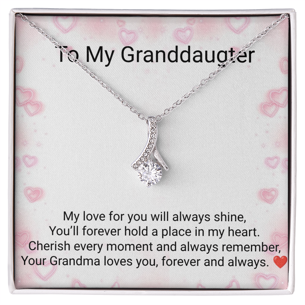 Granddaughter Alluring Beauty Necklace – Heartfelt Gift from Grandma