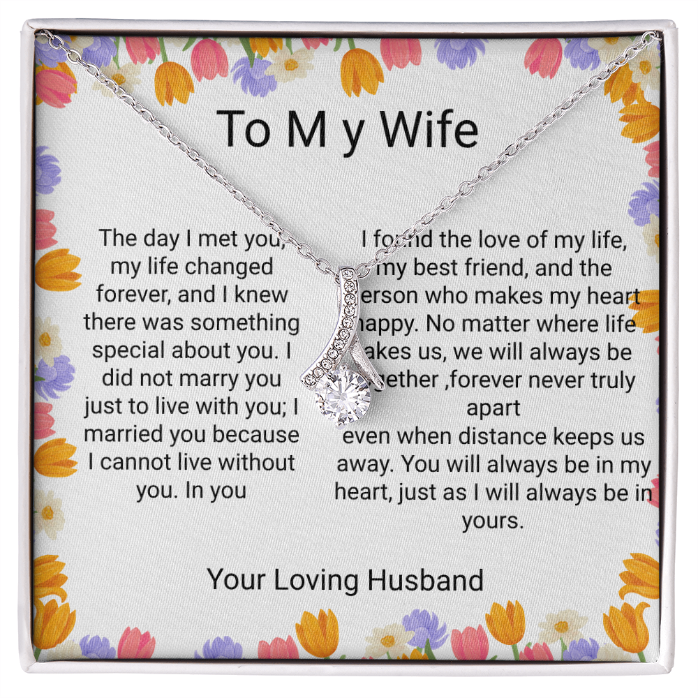 Wife Anniversary & Birthday Gift – Romantic Forever Love Necklace | Heartfelt Gift for Your wife