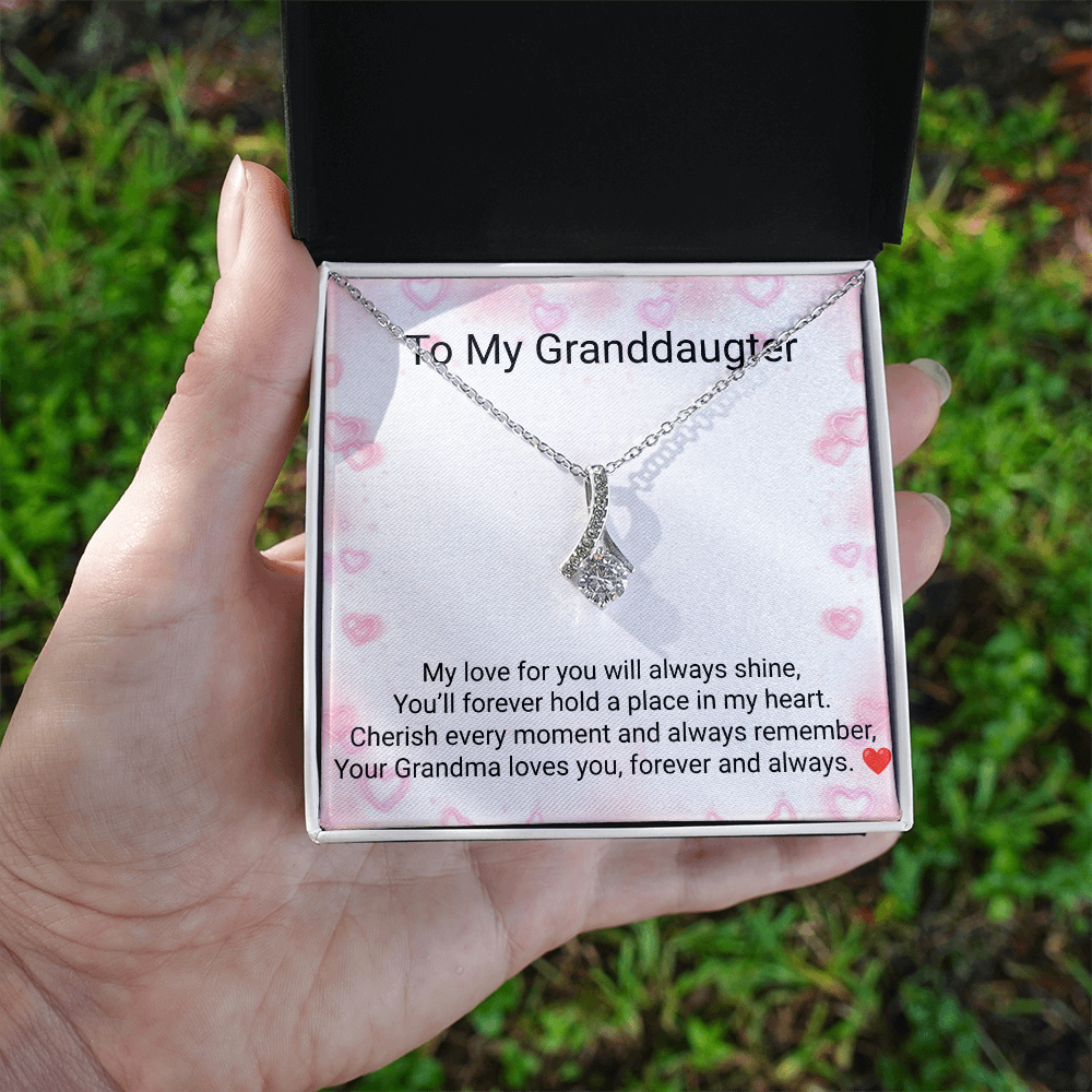Granddaughter Alluring Beauty Necklace – Heartfelt Gift from Grandma