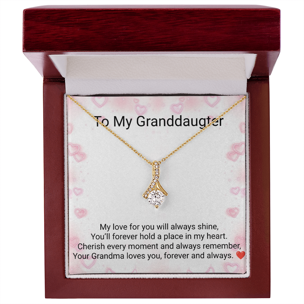 Granddaughter Alluring Beauty Necklace – Heartfelt Gift from Grandma