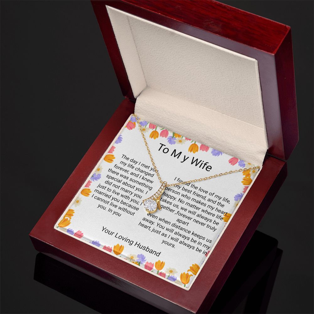 Wife Anniversary & Birthday Gift – Romantic Forever Love Necklace | Heartfelt Gift for Your wife