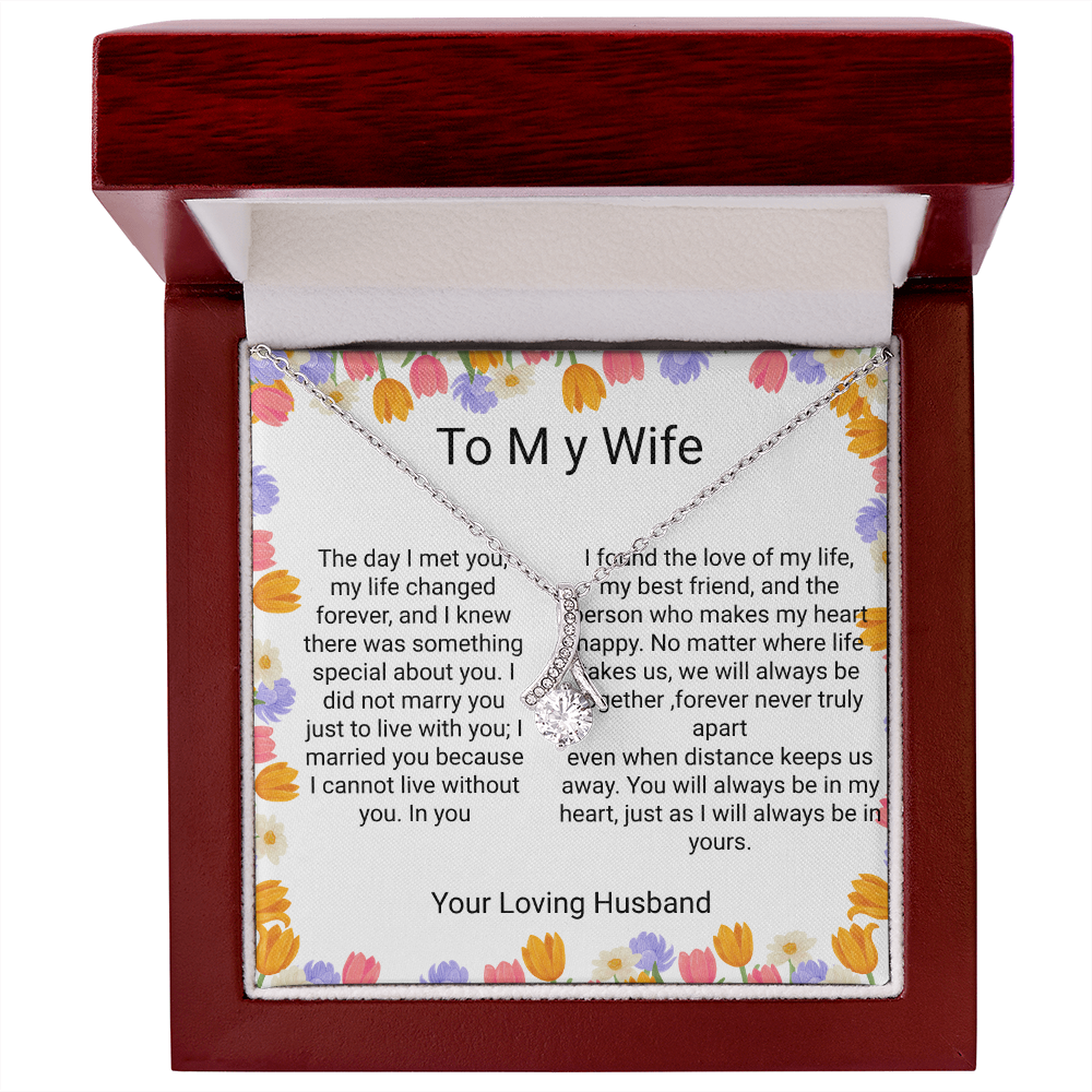 Wife Anniversary & Birthday Gift – Romantic Forever Love Necklace | Heartfelt Gift for Your wife