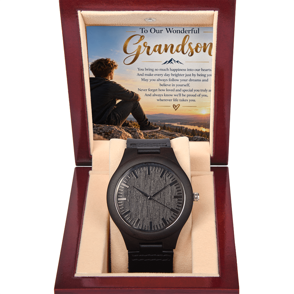 Wooden Watch for Grandson – Thoughtful Birthday or Christmas Gift