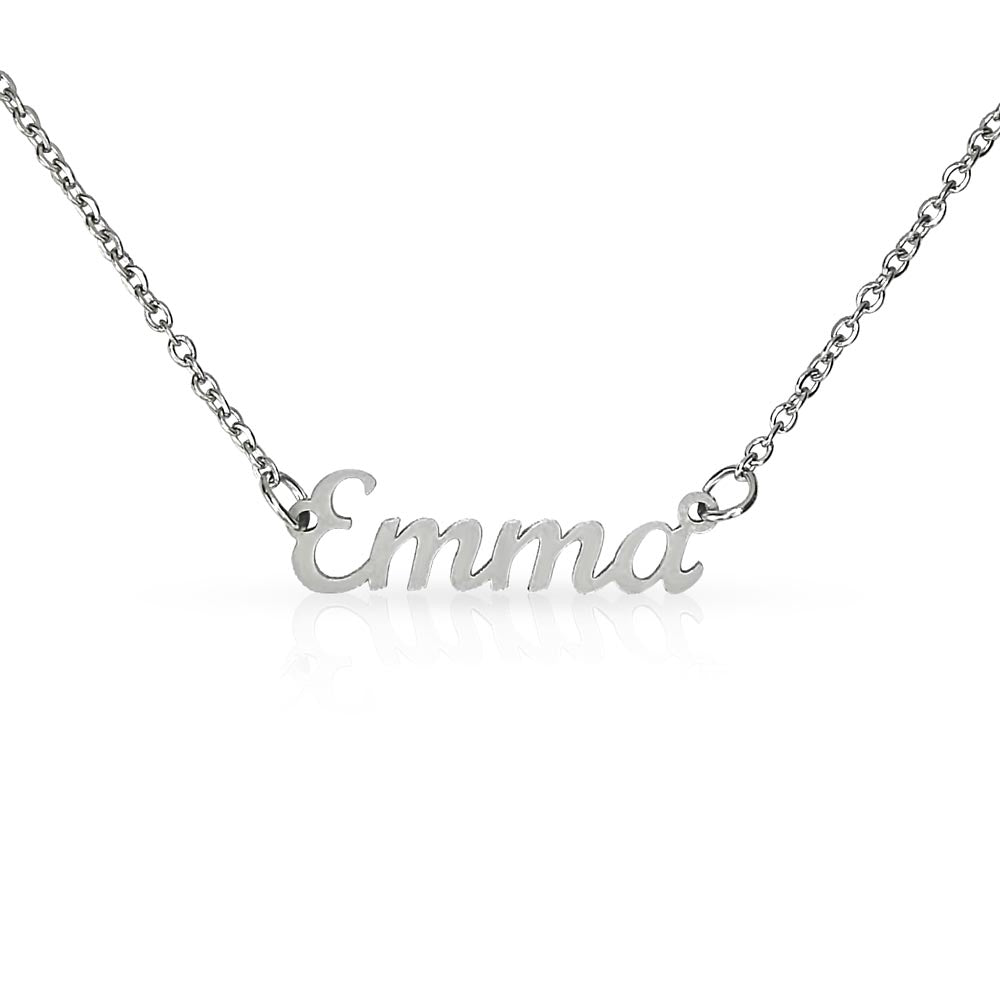 Personalized Name Necklace – Classic Non-Message Card Design