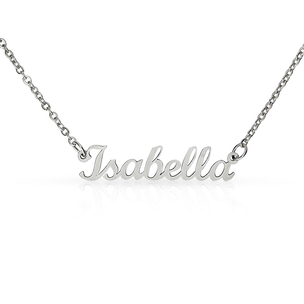 Personalized Name Necklace – Classic Non-Message Card Design
