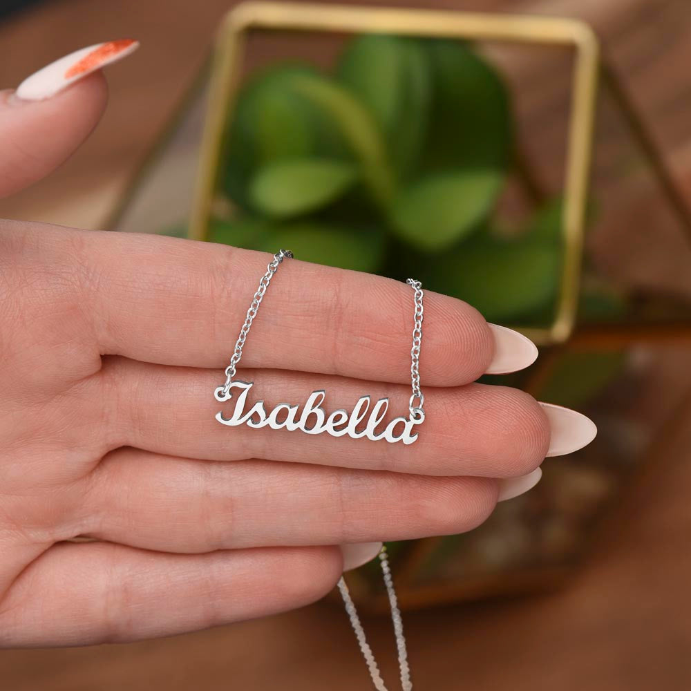 Personalized Name Necklace – Classic Non-Message Card Design