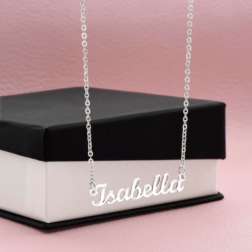 Personalized Name Necklace – Classic Non-Message Card Design