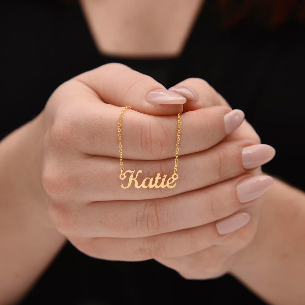 Personalized Name Necklace – Classic Non-Message Card Design