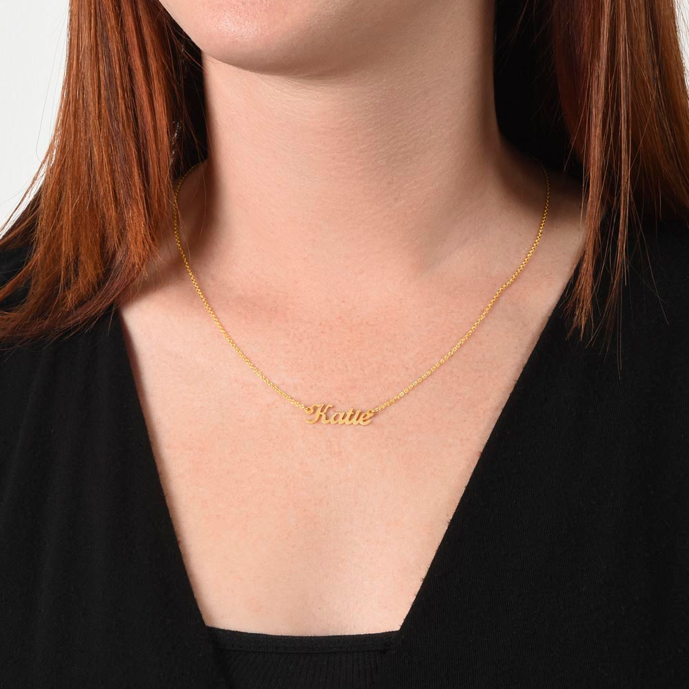 Personalized Name Necklace – Classic Non-Message Card Design
