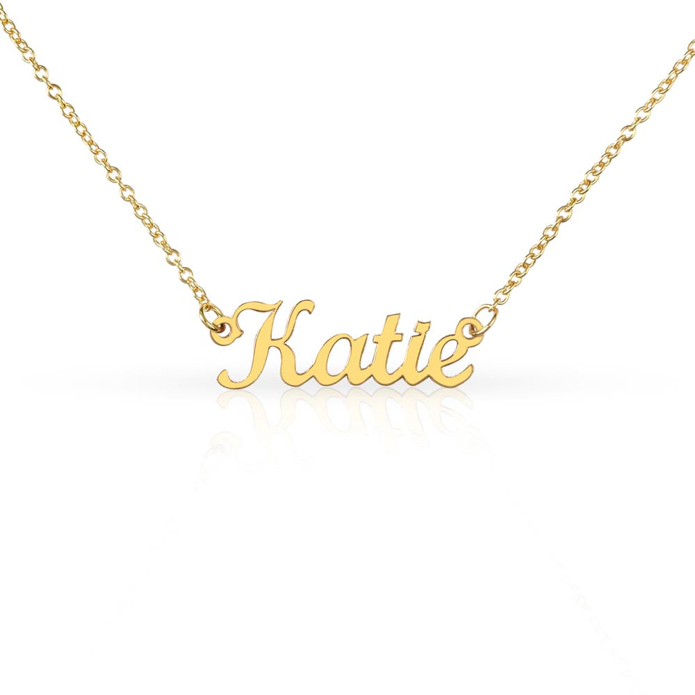 Personalized Name Necklace – Classic Non-Message Card Design
